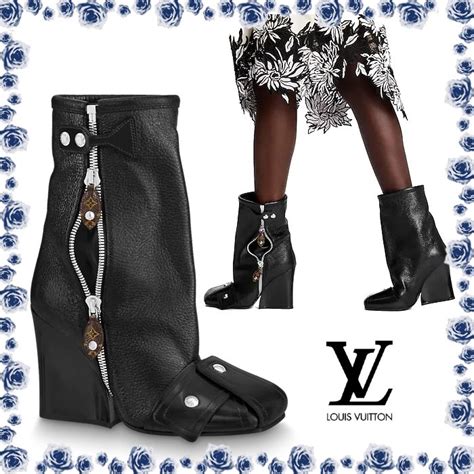 half hoge laarzen louis vuitton|Edge Wedge Half Boot .